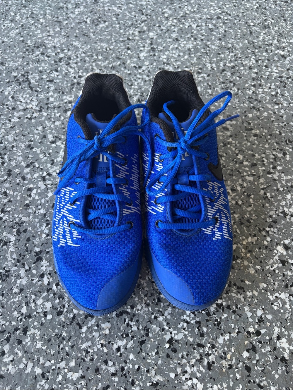 Nike Blue and Black Youth Sneaker (Size US 4.5Y)